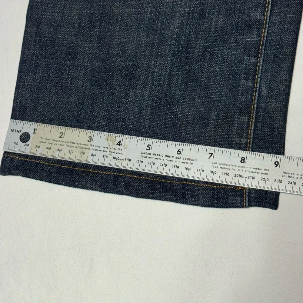 Gap 1969 Jeans Men's 38*x26* Selvedge Denim Straight Leg Easy Fit Dark Wash READ